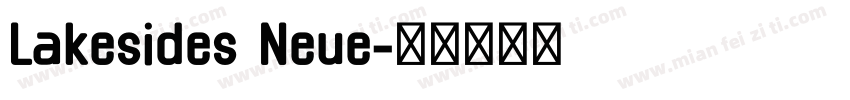 Lakesides Neue字体转换